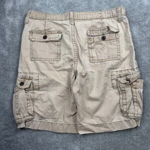 Baggy Arizona Tan Cargo Shorts Men's Size 34 Y2K Skater Gorpcore indie Jnco
